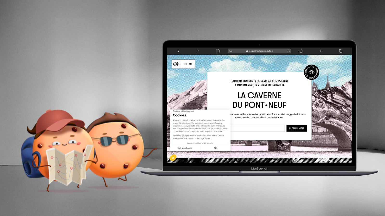 JR's Art Installation at Pont Neuf Uses Axeptio for Multilingual